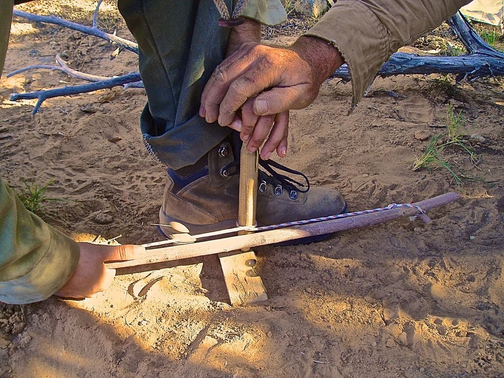 Counselor teaching wilderness skills